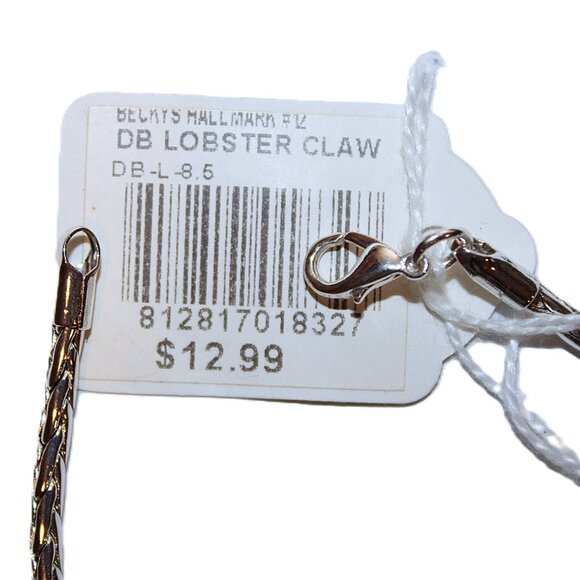 DaVinci Charm Bracelet 8.5" w/ 7 Beads - Girl Daughter Girlfriend Garnet Red CZ - Picture 3 of 3